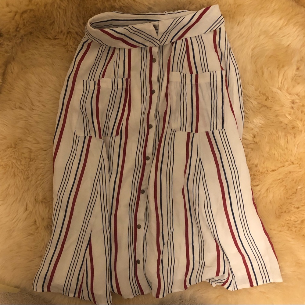NEW Tularosa Oliver Skirt in Blue & Red Stripe S - Picture 5 of 6